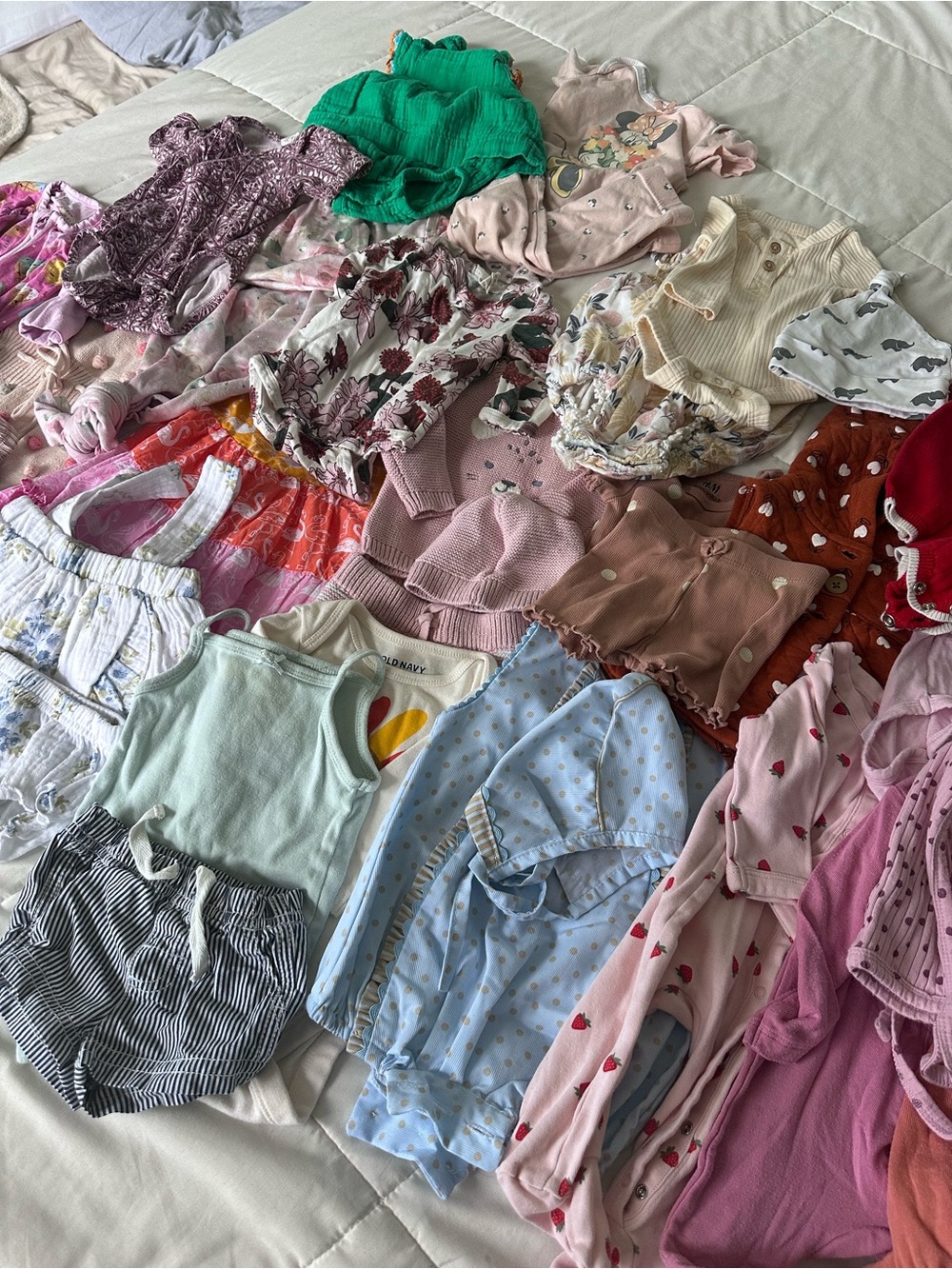 Mixed baby Set - preemie, newborn, 3/6. Baby girl clothes bundle
